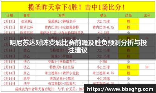 明尼苏达对阵费城比赛前瞻及胜负预测分析与投注建议